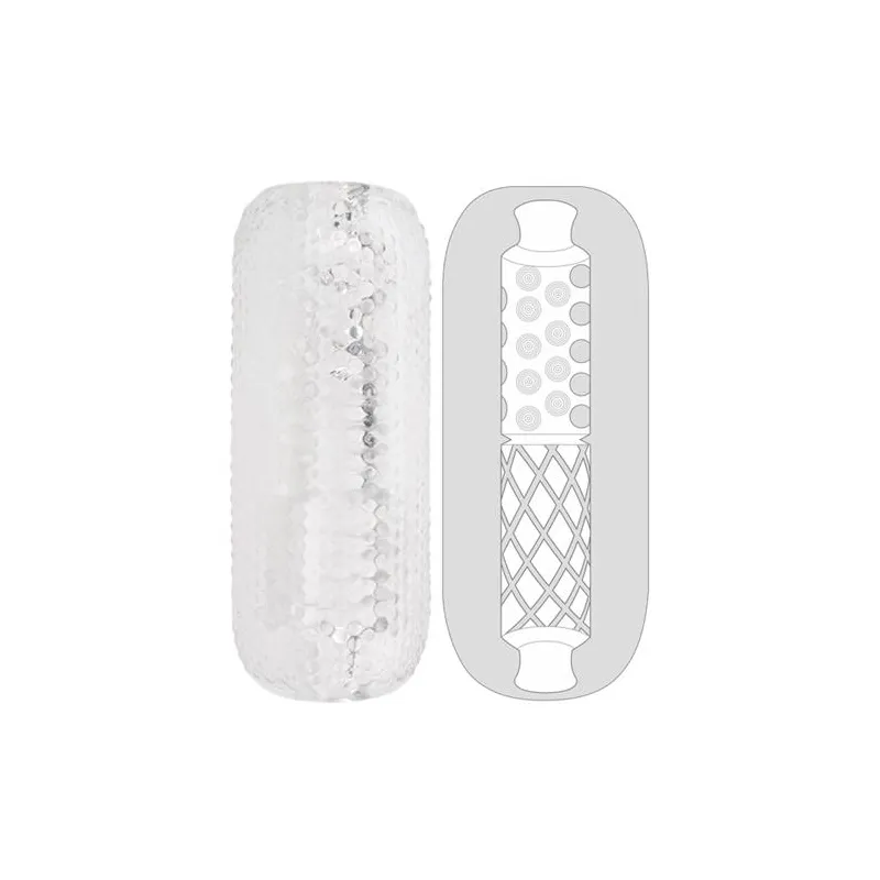Prof Jason C Gaine de masturbation Palm Stroker N3 - 12.5cm transparente